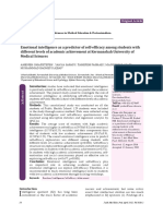 Emotional Intelligence As A Predictor of Self-Efficacy Among Students With Different Levels of Academic Achievement at Kermanshah University of Medical Sciences