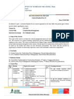 Mod - No. Topics To Be Covered No. of Lec. Learning Outcomes Mod - No. Topics To Be Covered No. of Lec. Learning Outcomes Mod - No. Topics To Be Covered No. of Lec. Learning Outcomes