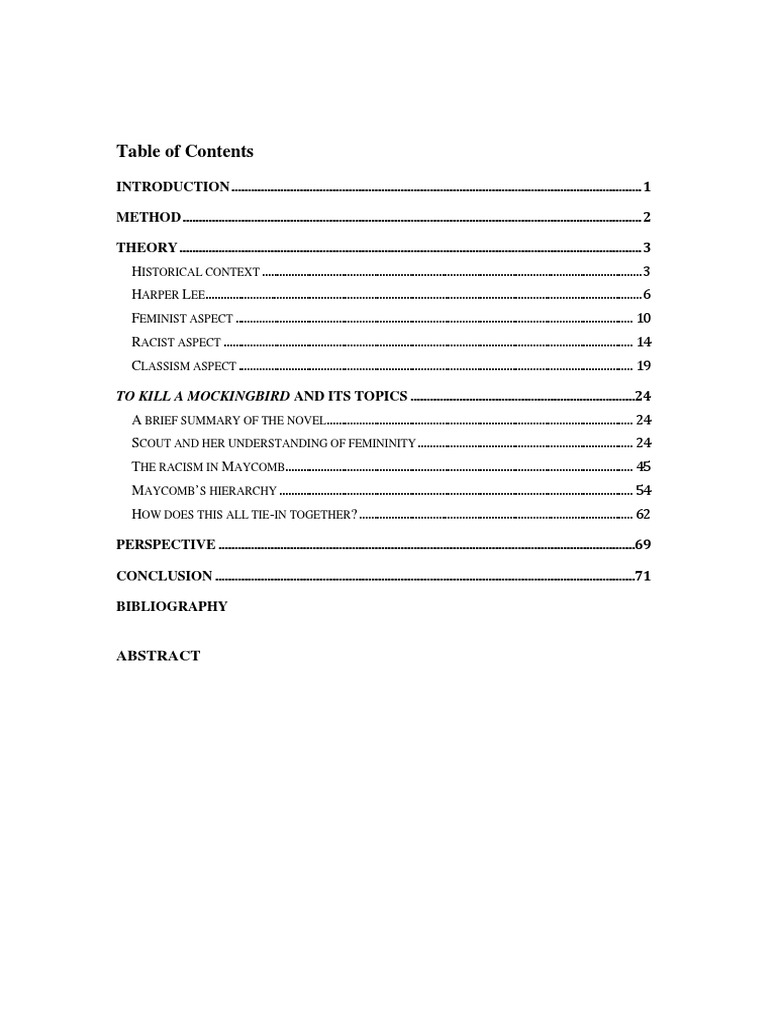To Kill A Mocking Bird Analysis | Download Free PDF | To Kill A ...