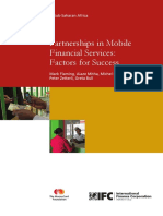 Partnerships in Mobile Financial Services: Factors For Success