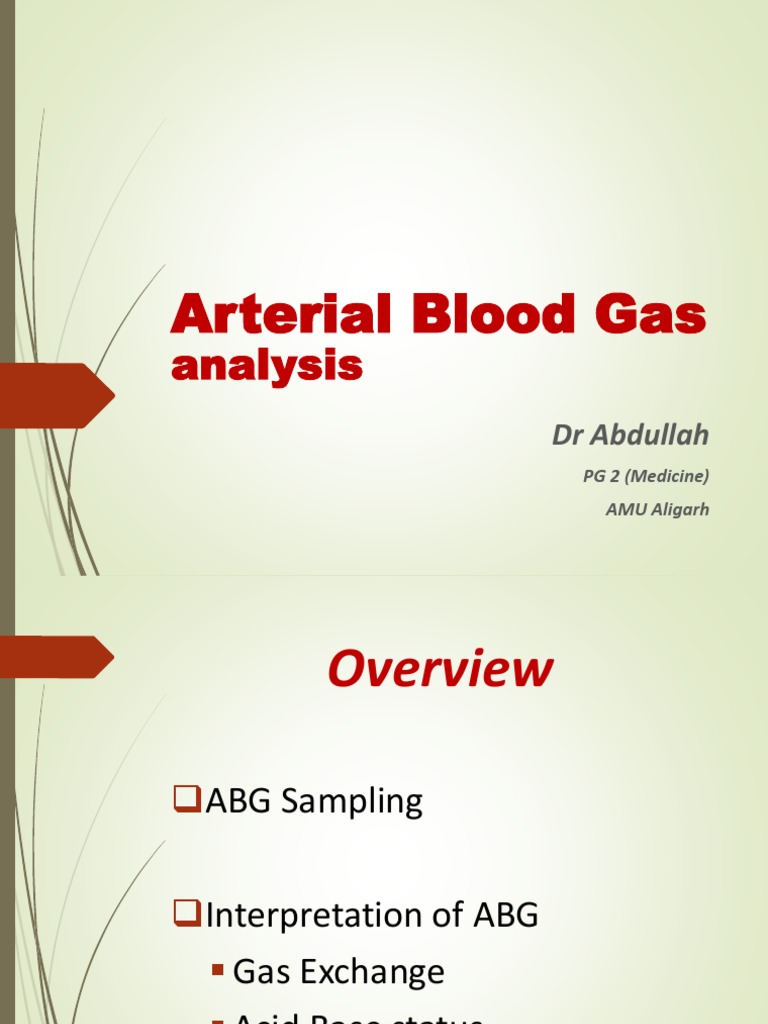 Blood Gas Analysis | PDF | Medical Emergencies | Intensive Care Medicine