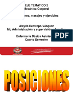 Posiciones - Masajes. Ejercicios