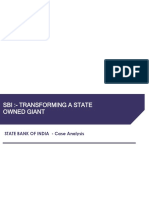 Sbi:-Transforming A State Owned Giant: State Bank of India - Case Analysis