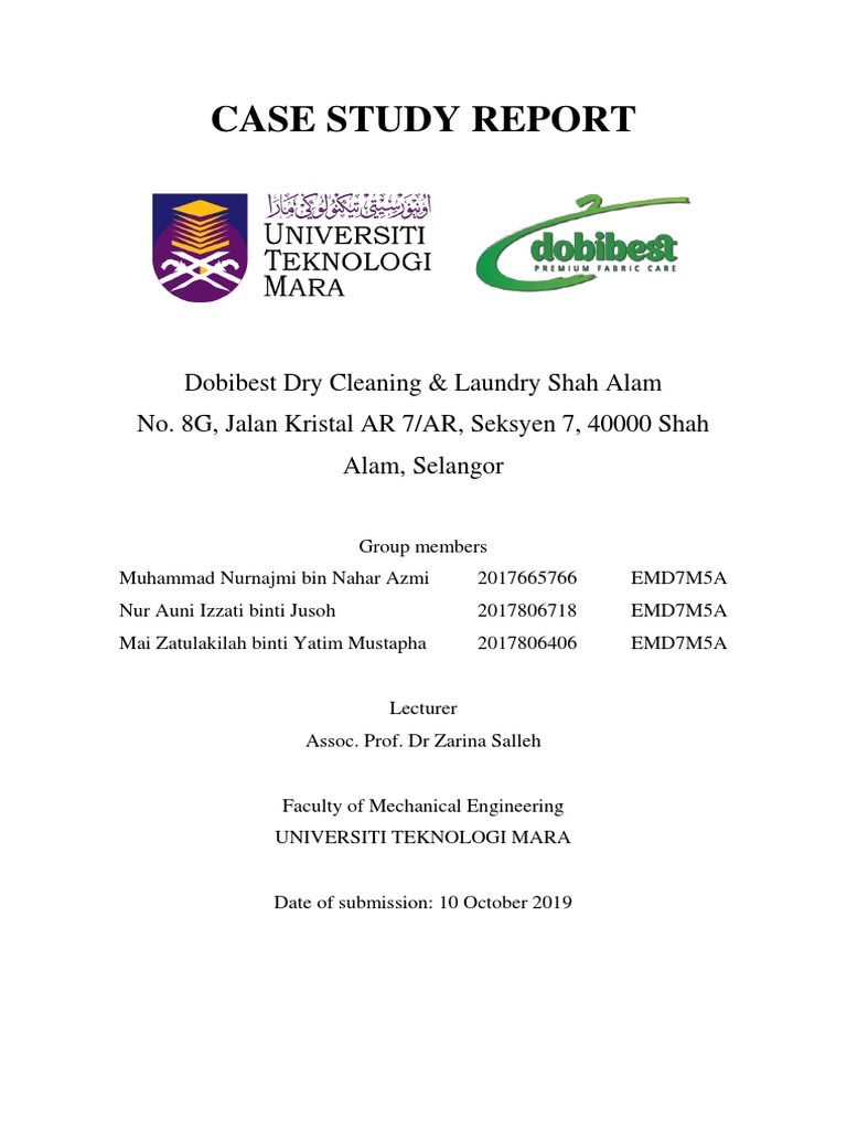 case study report example uitm