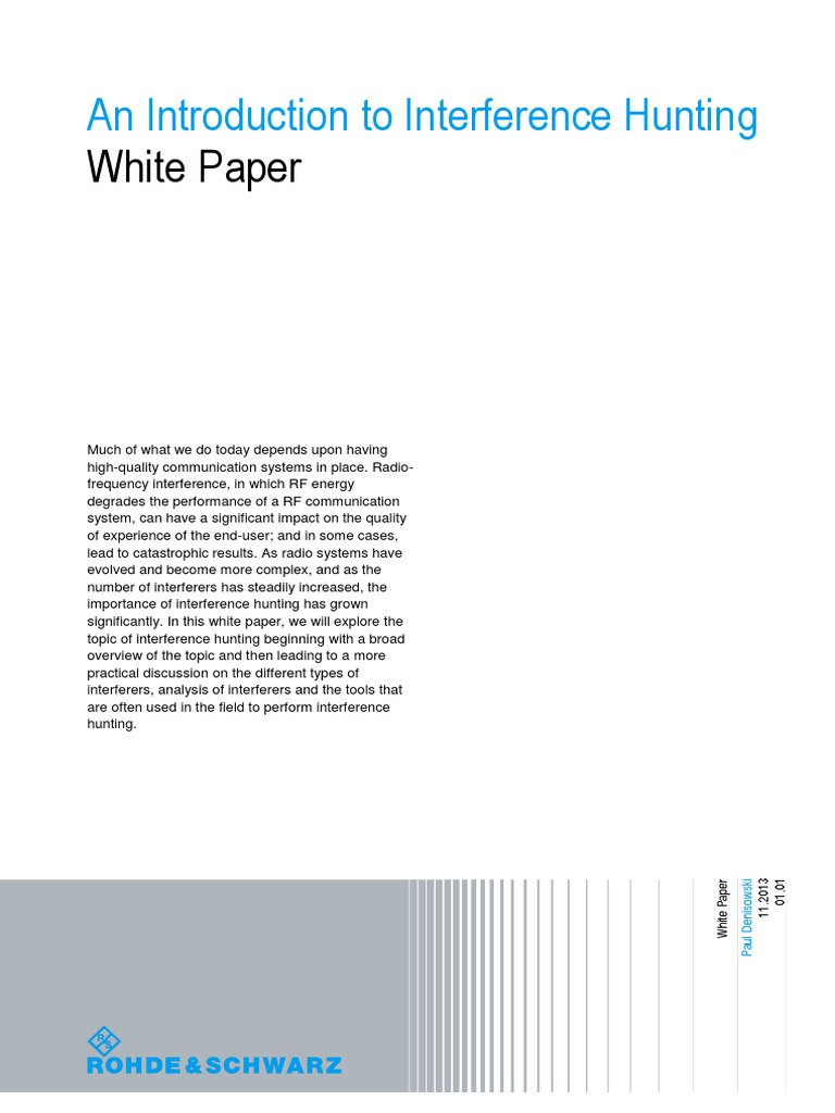 Introduction To Interference Hunting WH I | PDF | Electromagnetic ...