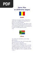 Our Father Prayer in Multiple Languages | PDF | Lord's Prayer ...