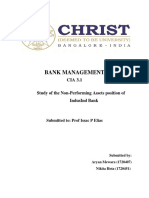 Bank Management: Study of The Non-Performing Assets Position of Indusind Bank