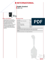 Cable Control WKA 20 Technical Data