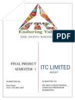 Itc Limited: Final Project Semester-1