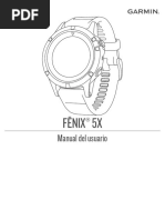 Manual de Usuario Garmin Fenix 5x