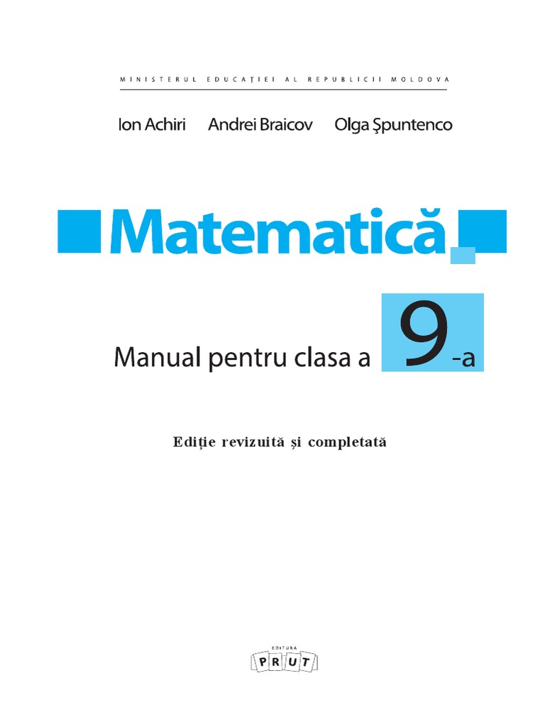 IX - Matematica (In Limba Romana) | PDF
