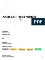 Check List TA Cnico de Apertura A