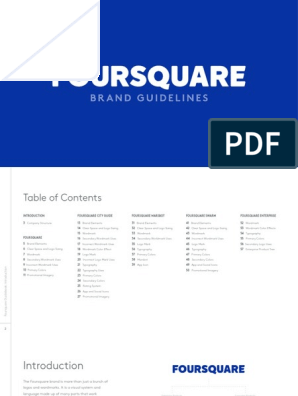 Foursquare logo, name + style guides - News + Resources