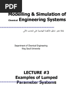 Modelling & Simulation of Engineering Systems: Chemical