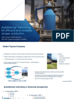 Autothermal Reforming For Efficient and Versatile Syngas Production