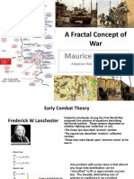 Lanchester's Laws and the Fractal Nature of War