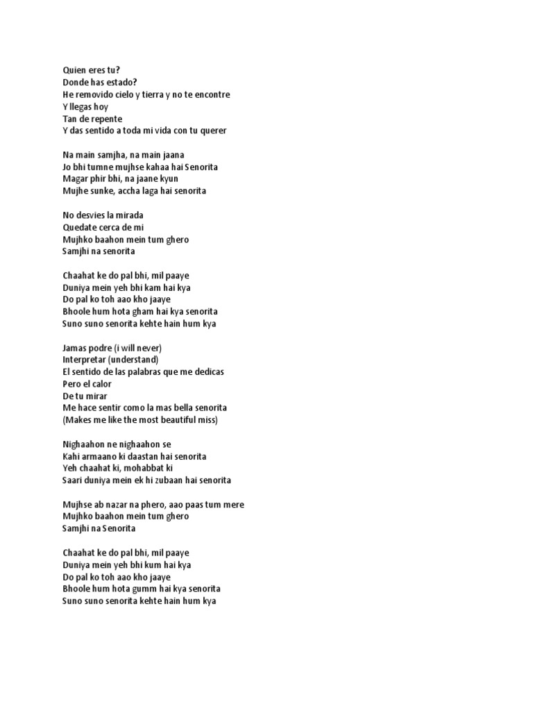 Song Lyrics Zindagi