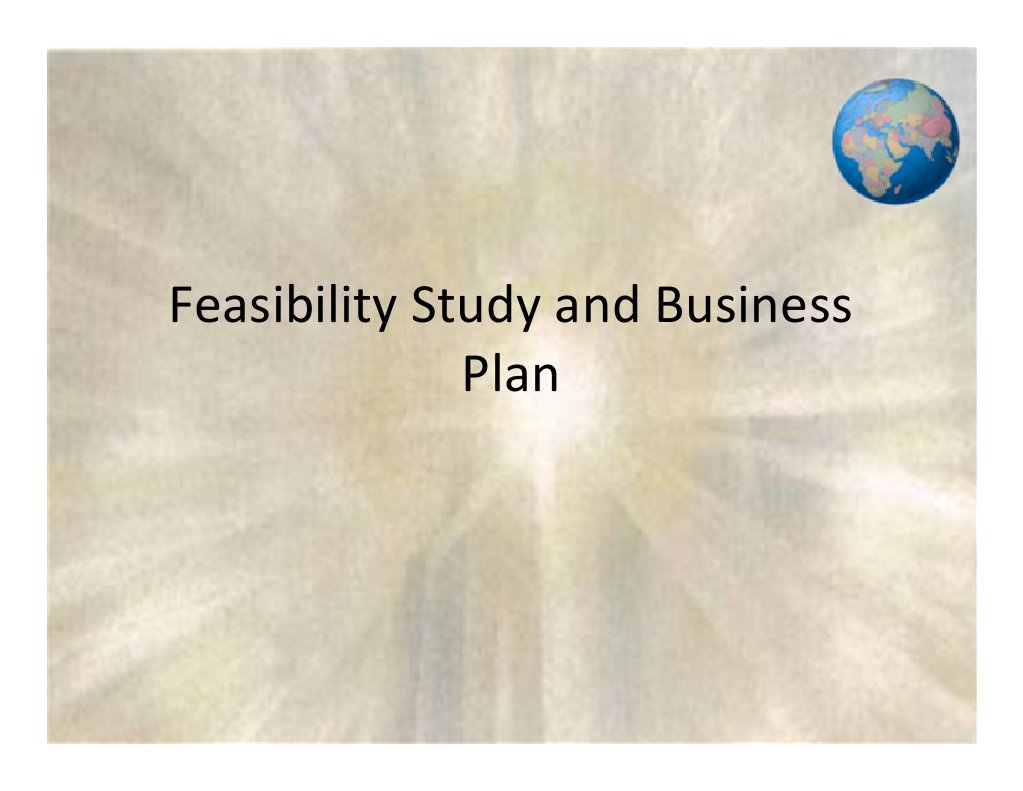 Feasibility Study vs. Business Plan | PDF | Feasibility Study ...