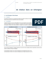 PARTIE B Les Transfetrts de Chaleur Dans Un Échangeur Thermique