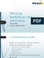 1tipos de Investigacion Aplicada Dpp 2016 17