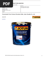 Fenomastic Pure Colours Emulsion Matt, Jotun Saudia Co. LTD: Environmental Product Declaration