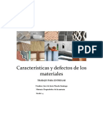 Características y Defectos de Los Materiales