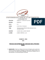 Técnicas litigación oral proceso penal