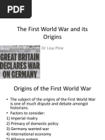 The First World War and Its Origins