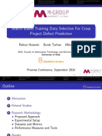 Search Based Training Data Selection For Cross Project Defect Prediction