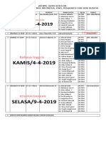 Jadwal Susulan Praktek