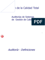 Auditorias de Sistemas de Gestion de Calidad