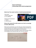 Unit 23: Multi-Camera Techniques Present An Essay Discussing Multi-Camera Programme Formats