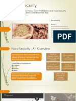 Food Security: Agricultural Price Policy, Farm Profitability and Food Security