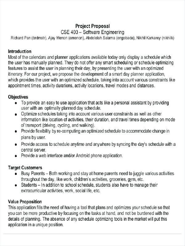 Software Development Project Proposal Example | PDF
