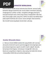 KARAKTER WIRAUSAHA