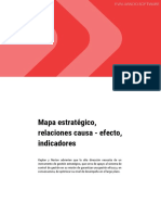 Mapa Estratégico, Relaciones Causa - Efecto, Indicadores PDF