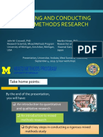 Designing and Conducting Mixed Methods Research