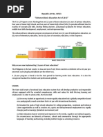 Republic Act No. 10533 Enhanced Basic Education Act of 2013