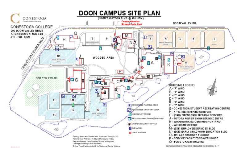 Conestoga College Doon Campus Site Plan PDF