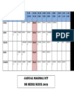 Jadual Makmal Ict SK Sedili Kecil 2019: Masa 7.30