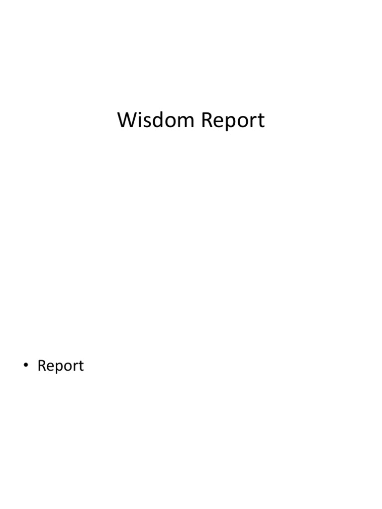 Wisdom | PDF