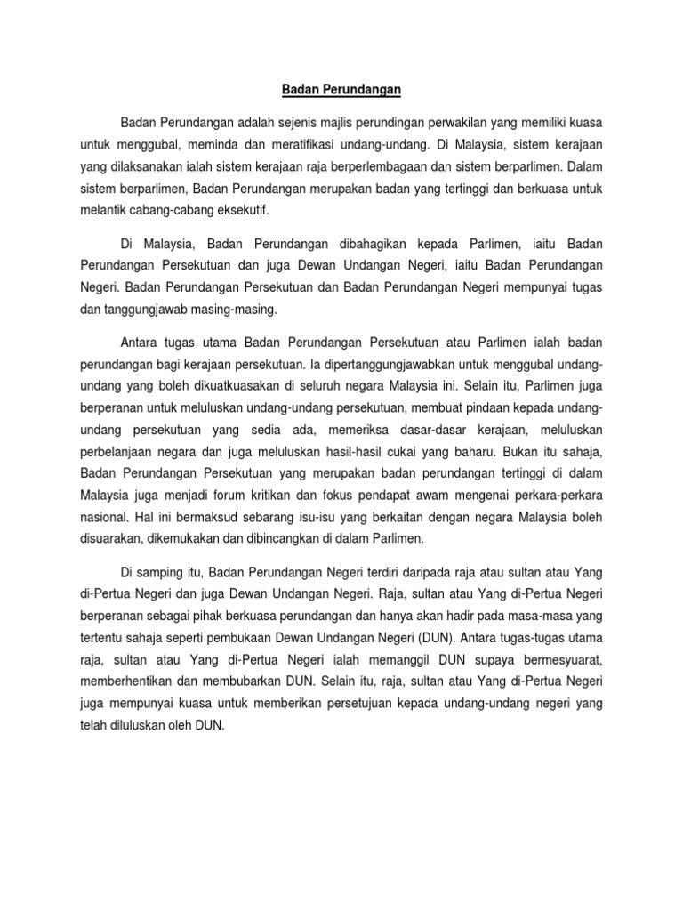 Badan Perundangan  PDF