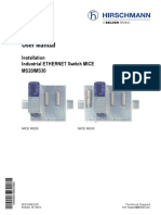 User Manual: Installation Industrial ETHERNET Switch MICE MS20/MS30