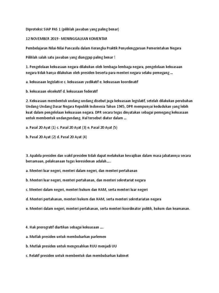 Soal Pkn Pdf
