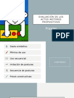 Evaluación de Praxias