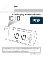 USB Charging Alarm Clock Radio: User Manual