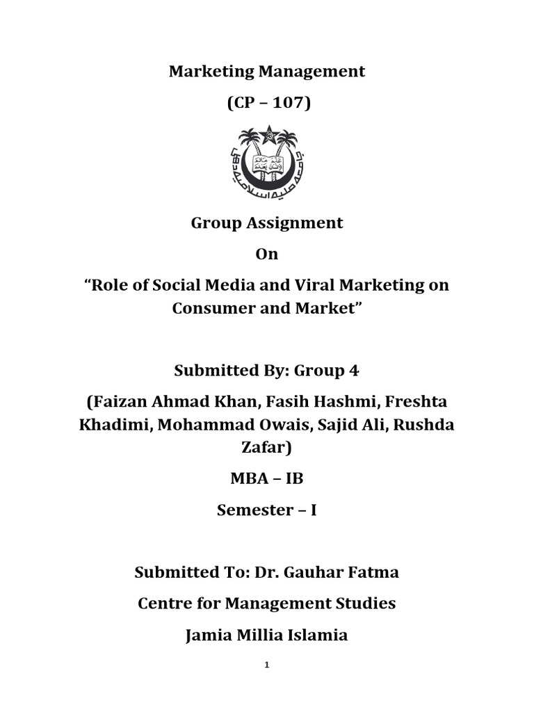 Social Media and Viral Marketing | PDF | Social Media Marketing ...