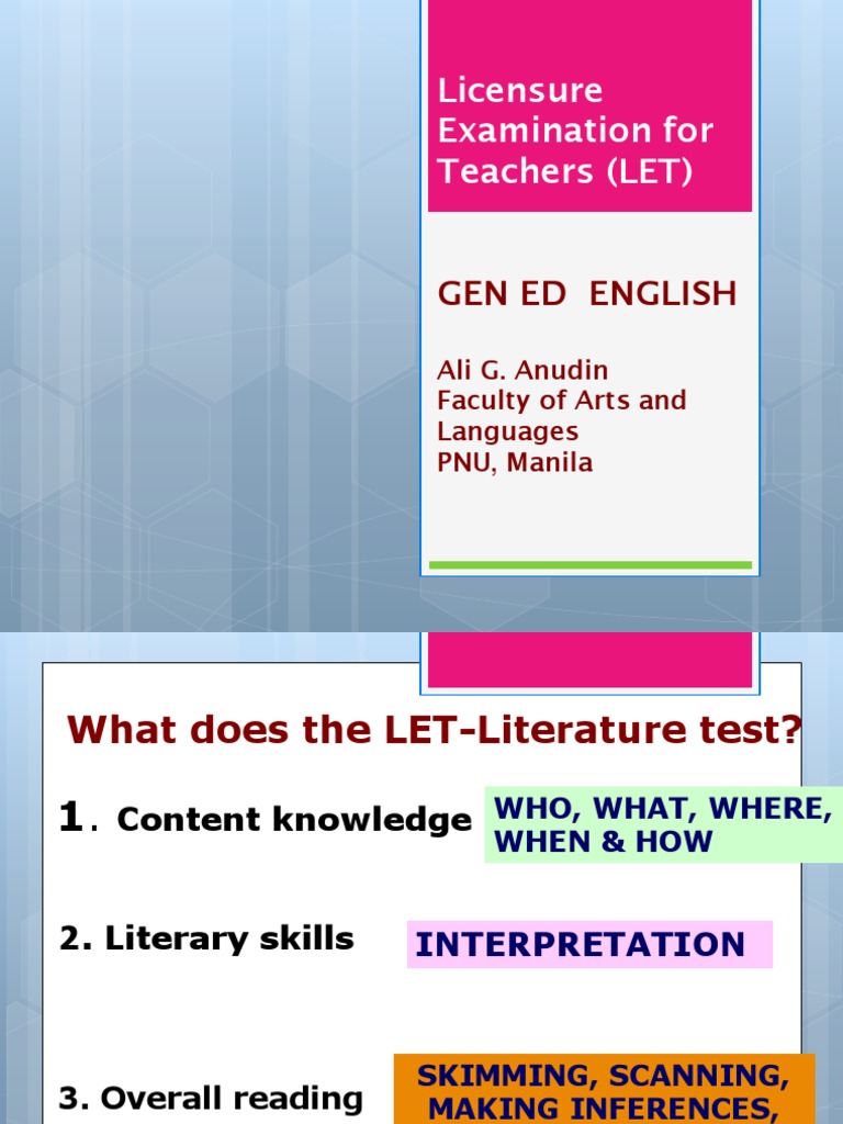 LET Literature Exam Overview | PDF | Divine Comedy | Sonnets