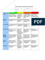 Rúbrica Escritura Poema