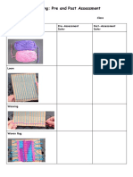 Weaving Pre Post Assessment